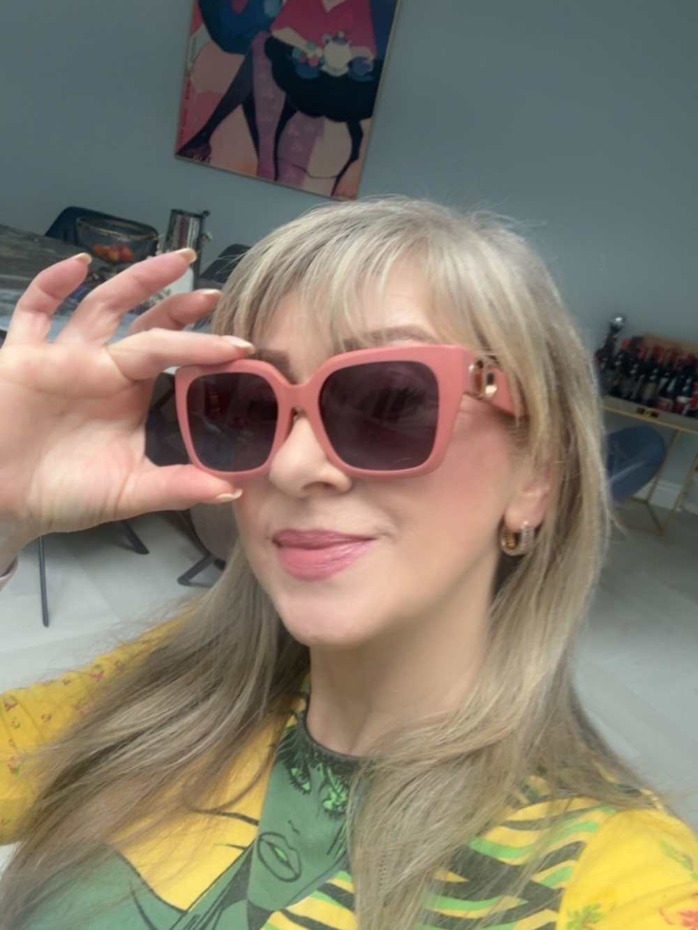 DIOR 3OMONTAIGNE  Rose Gradient Smoke Cat Eye Sunglasses New full set